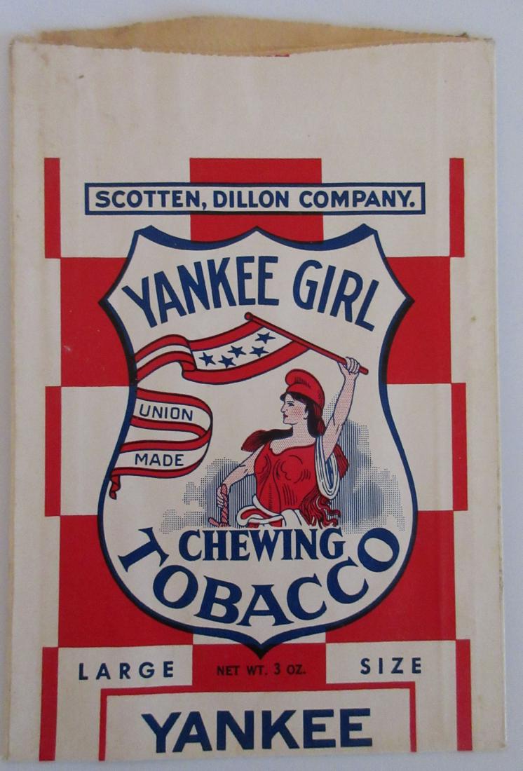 Yankee Girl Chewing Tobacco Bag. c.1940s (1 of 2)