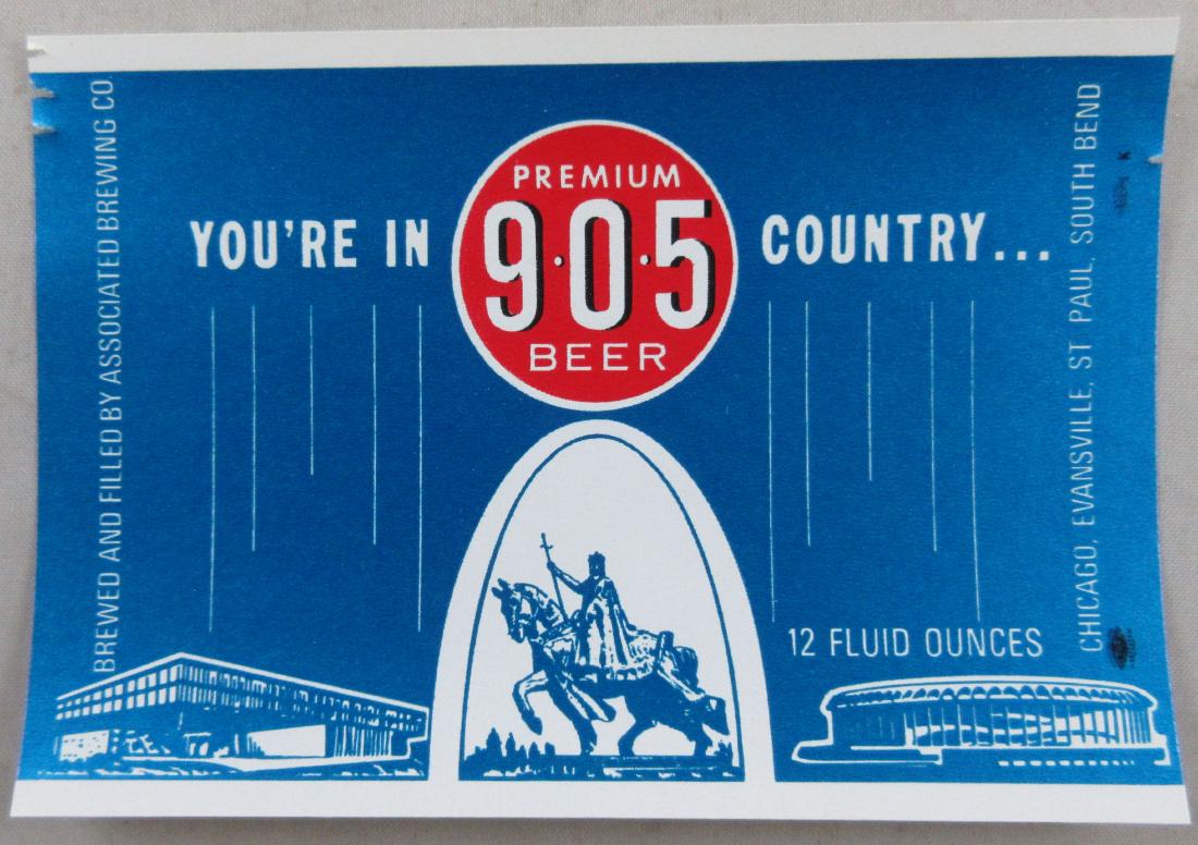 905 Beer Bottle Label. Existed from 1968 till 1972 when (1 of 1)