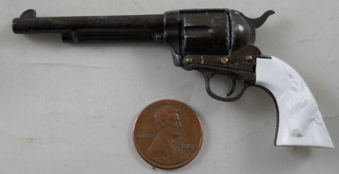 Miniature Toy Cap Gun. 3.5"L.: Miniature Cap Gun. 3.5"L. Metal & Plastic