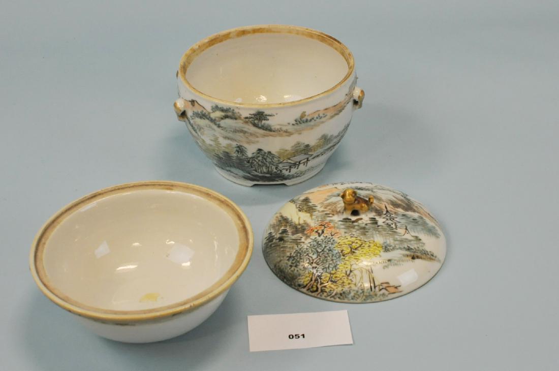 Chinese Porcelain 3 Piece Food Warmer Set (1 of 14)