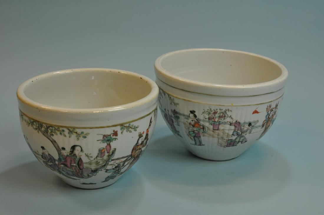 Set of 2 Porcelain Scenic Bowls (1 of 16)