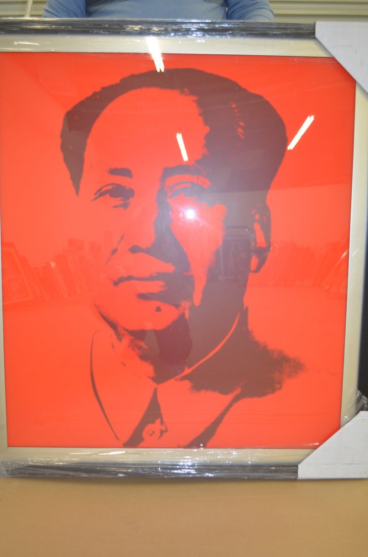 Andy Warhol. Mao Grey: Color screenprint on museum board. 2011. Mint. Published by Sunday B. Morning. With authentication from the publisher.. 33 1/2 x 29 1/2".