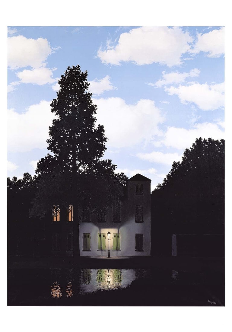Large Rene Magritte 'L' Empire Des Lumieres' 2019 (1 of 4)