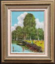 Title: Framed Italian Oil on Canvas by G. AmalfitaniDescription: 9485 - A colourful framed