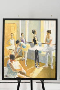 John Ash (1926-1999) Original Oil On Canvas: Title: John Ash (1926-1999) Original Oil On Canvas Description:  7785 - Original oil on canvas by the late English artist John Ash (1926-1999). A lovely original by this much respected