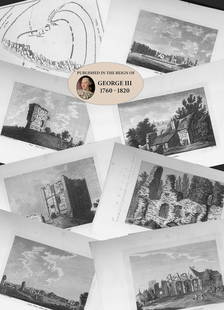 Job Lot Sussex Francis Grose Antique 230+ Years Old Copper Engravings-5.: Title: Job Lot Sussex Francis Grose Antique 230+ Years Old Copper Engravings-5. Description:  This Collection of 10 Antique Book Plates Was Removed from an 8 Volume Edition Francis Gr