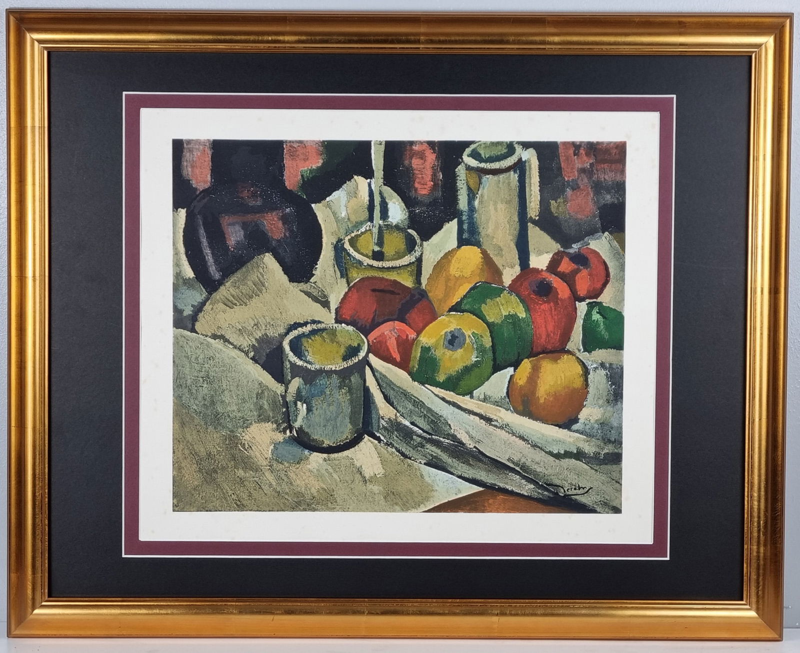 Andre Derain (1880-1954) Rare Lithograph: Title: Andre Derain (1880-1954) Rare Lithograph Description: 2337 - Rare lithograph after a work by the famous French artist Andre Derain from 1921. Titled "Nature Morte" this lithogr