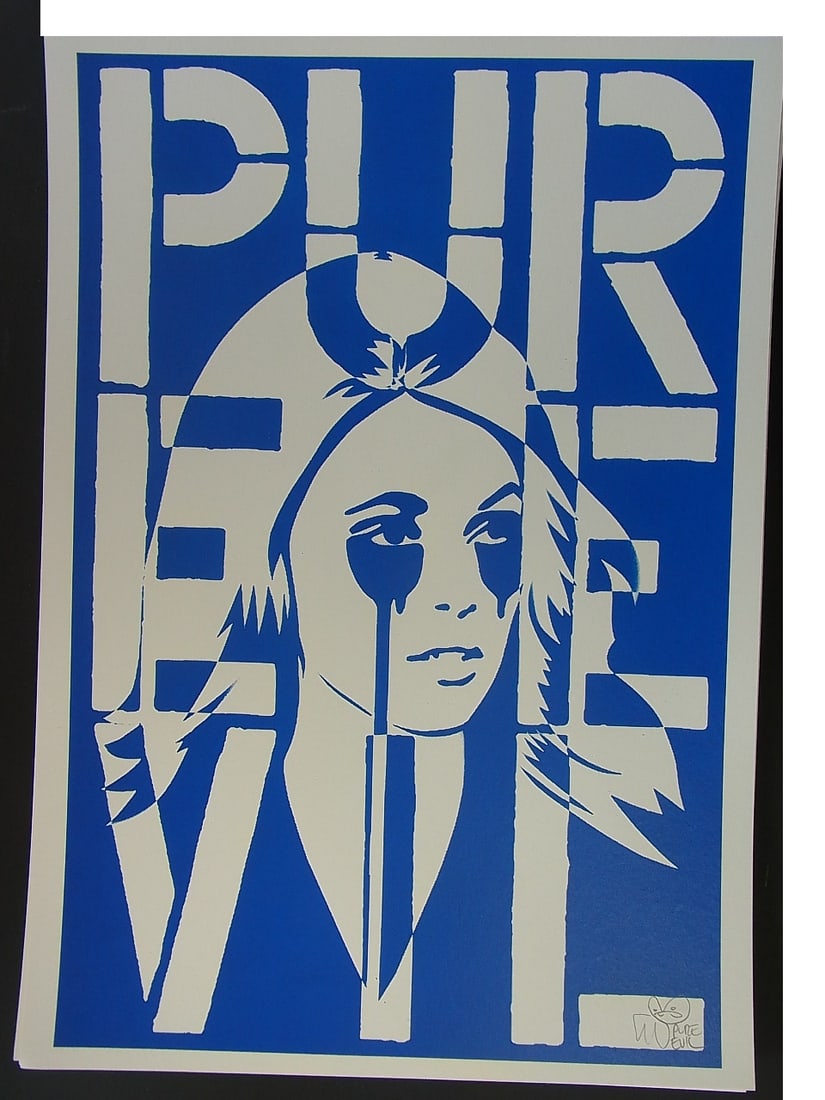 Pure Evil Signed & Numbered Limited Edition Sharon Stone Free Post Woorldwide: Title: Pure Evil Signed & Numbered Limited Edition Sharon Stone Free Post Woorldwide Description: Pure Evil, one of the most important of the Street Artists, who worked with Bank