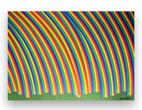 Patrick Hughes "Rainbows" Signed Limited Edition Gift/Investment: Title: Patrick Hughes "Rainbows" Signed Limited Edition Gift/Investment Description: This is a limited edition of 300 (plus 20 spares in case any got "lost" in the post), hand-signed