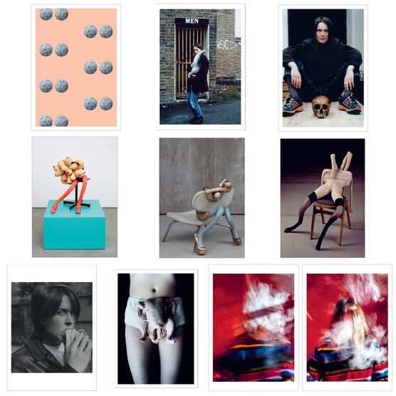 Sarah Lucas (b 1962) Tits In Space Postcard Set From ‘Happy Gas’ Exhibition, Discontinue: Title: Sarah Lucas (b 1962) Tits In Space Postcard Set From ‘Happy Gas’ Exhibition, Discontinued, 2023 Description: Sarah Lucas (b 1962) 10 Individual Postcard Set from &