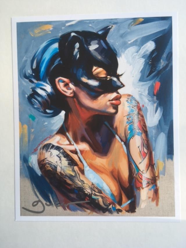 Guist (b1974) Tattooed Cat Women & LadyKiller Cop, Double sided Lithograph, 2023 (1 of 10)