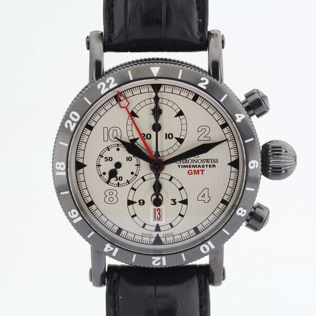 Chronoswiss / Timemaster GMT - Gentleman's Steel Wristwatch: Title: Chronoswiss / Timemaster GMT - Gentleman's Steel Wristwatch Description: Brand : Chronoswiss Model : Timemaster GMT Gender : Men Mo
