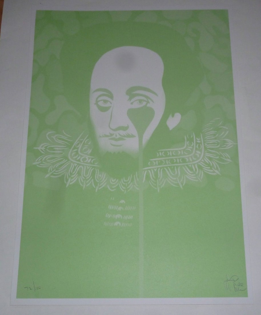 Pure Evil Signed & Numbered Limited Edition Shakespeare Free Post Worldwide: Title: Pure Evil Signed & Numbered Limited Edition Shakespeare Free Post Worldwide Description: Pure Evil, one of the most important of the Street Artists, who worked w