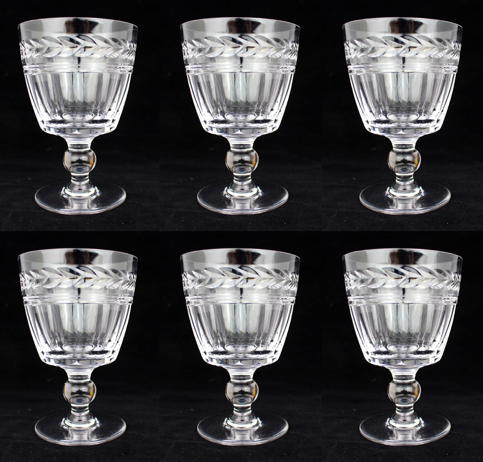 Set of 6 Stuart Crystal “Senator” Pattern Goblets: Title: Set of 6 Stuart Crystal “Senator” Pattern Goblets Description: Set of 6 Stuart Crystal “Senator” Pattern Goblets A fine set of six hand-cut lead crystal