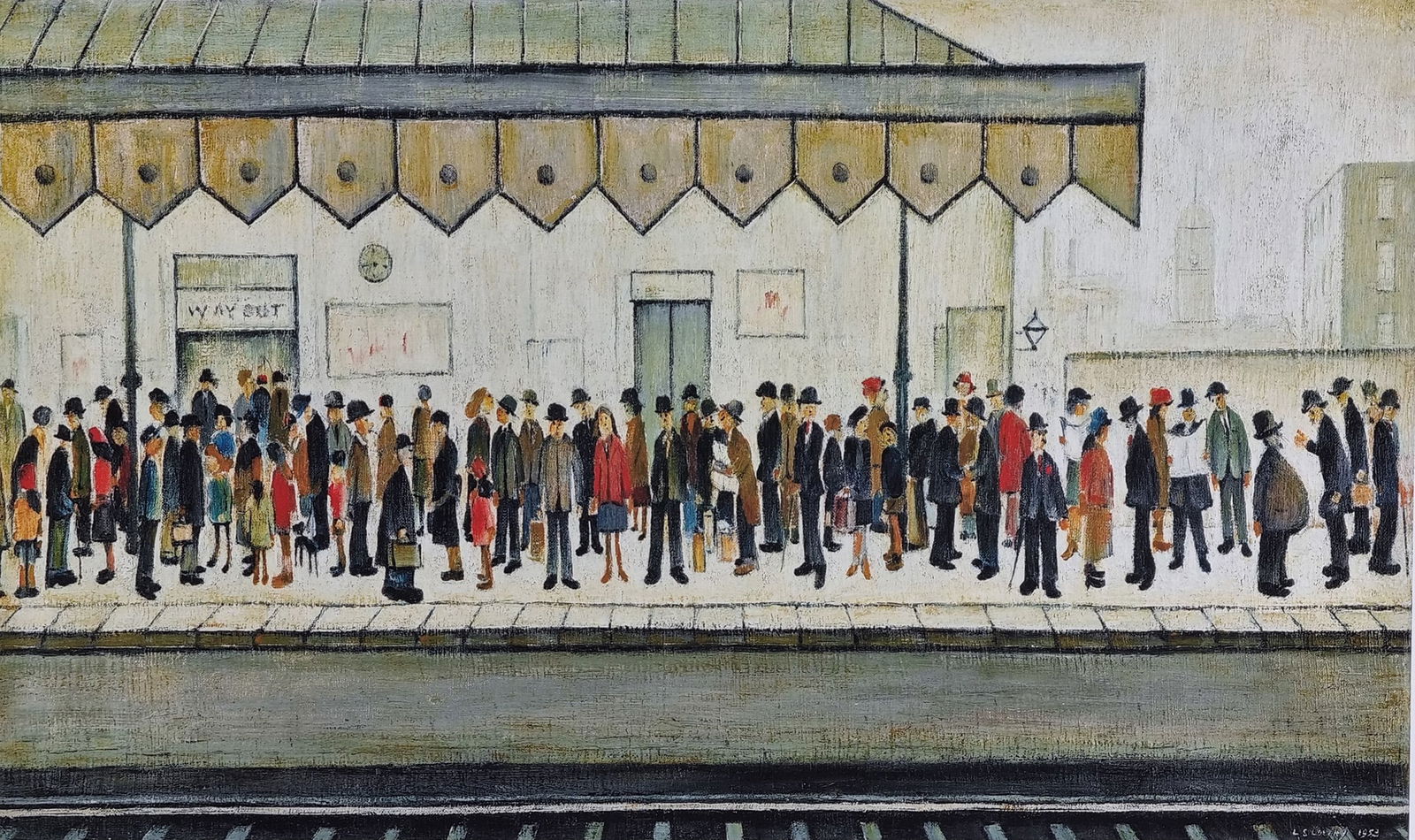 L.S. Lowry Limited Edition "The Railway Platform" With Certificate (1 of 8)
