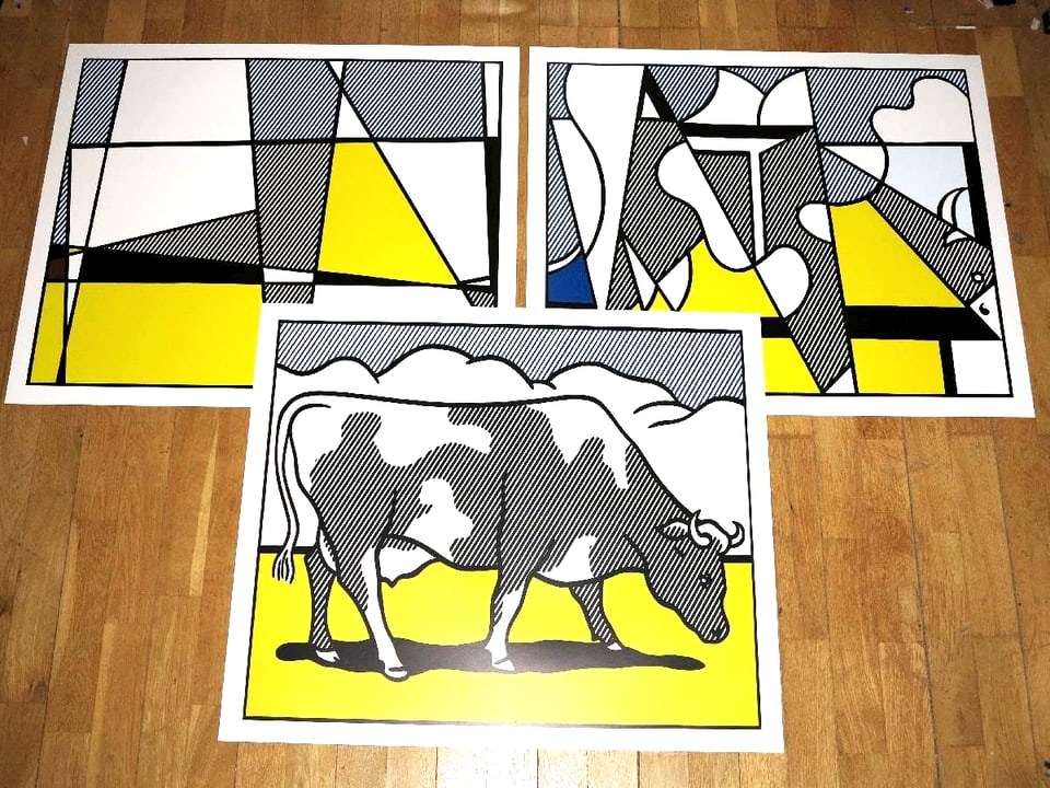 Roy Lichtenstein - 'Cow Going Abstract' (1 of 8)