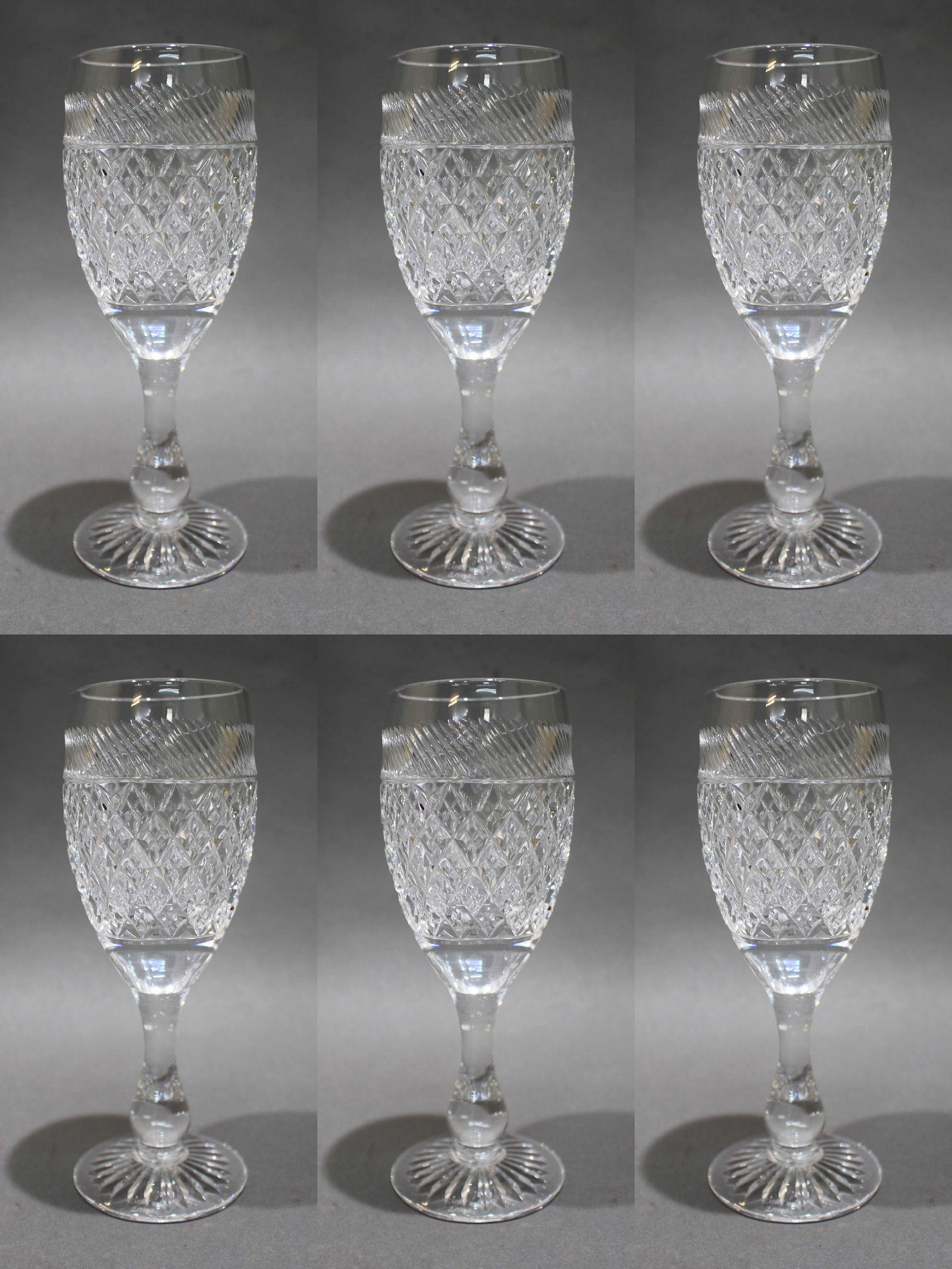 Set of 6 Tudor Crystal: Title: Set of 6 Tudor CrystalDescription: Condition: UsedLocationC