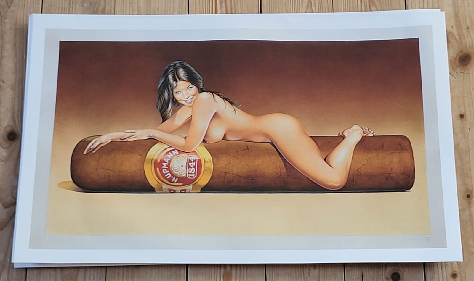 Bundle of Five (5) Mel Ramos, American (1935 - 2018) “Hav a Havana" Cigar advertising poster: Title: Bundle of Five (5) Mel Ramos, American (1935 - 2018) “Hav a Havana" Cigar advertising poster Description: Bundle of Five (5) Mel Ramos, American