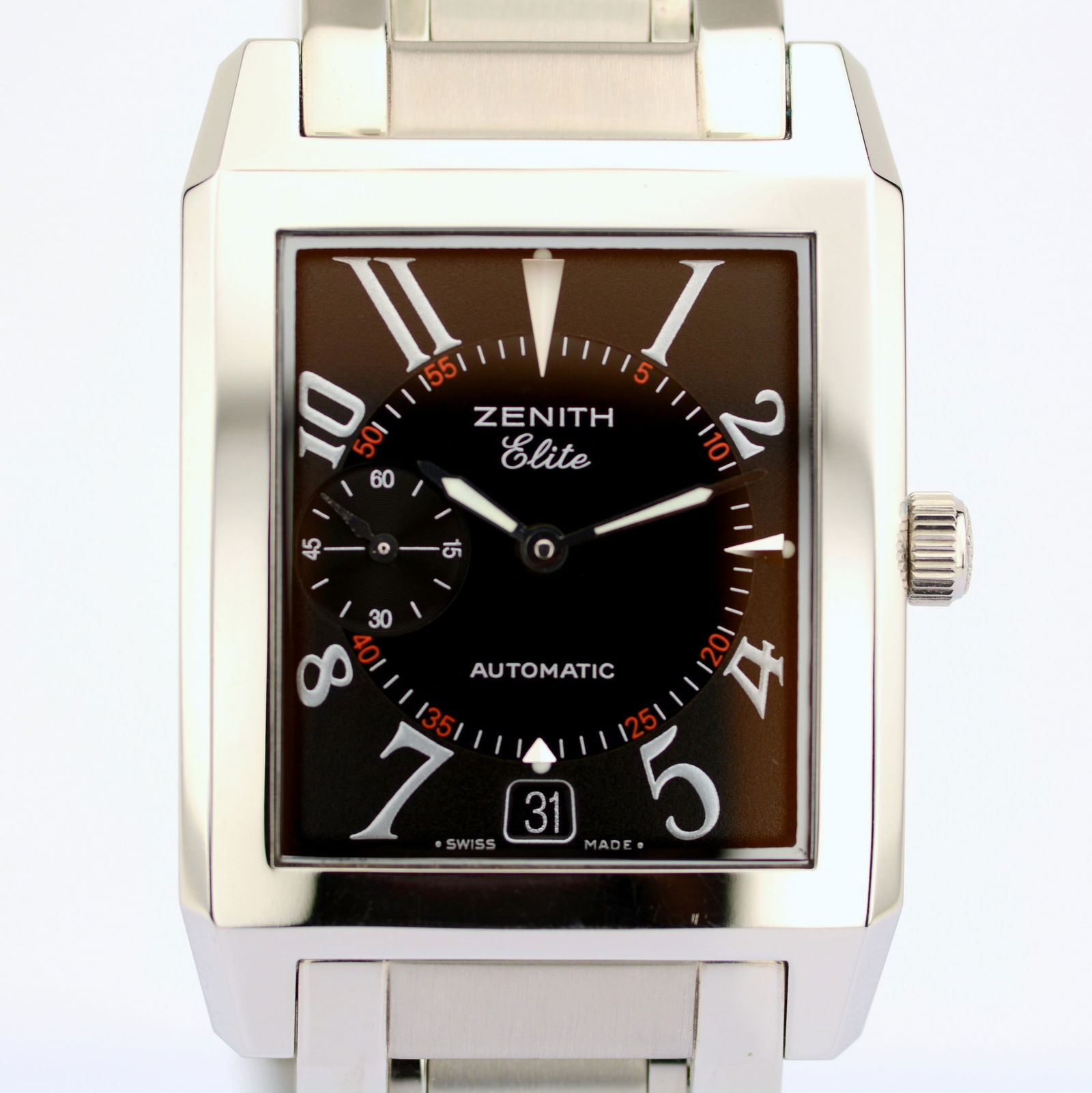 Zenith / Elite Port Royal V - Gentlemen's Steel Wristwatch: Title: Zenith / Elite Port Royal V - Gentlemen's Steel Wristwatch Description: Brand : Zenith Model : Elite Port Royal V 02.0250.684 Gender : Men <