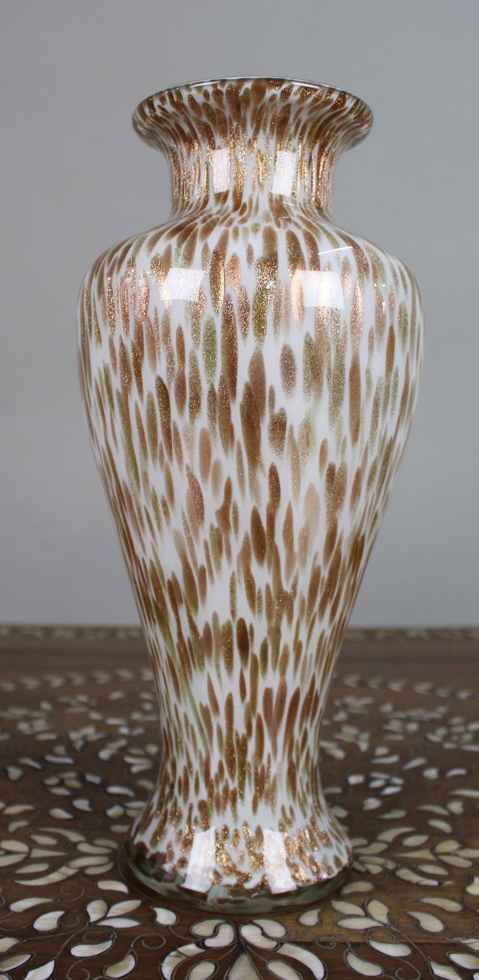 Decorative Murano Style Glass Vase, Late 20th Century (1 of 2)
