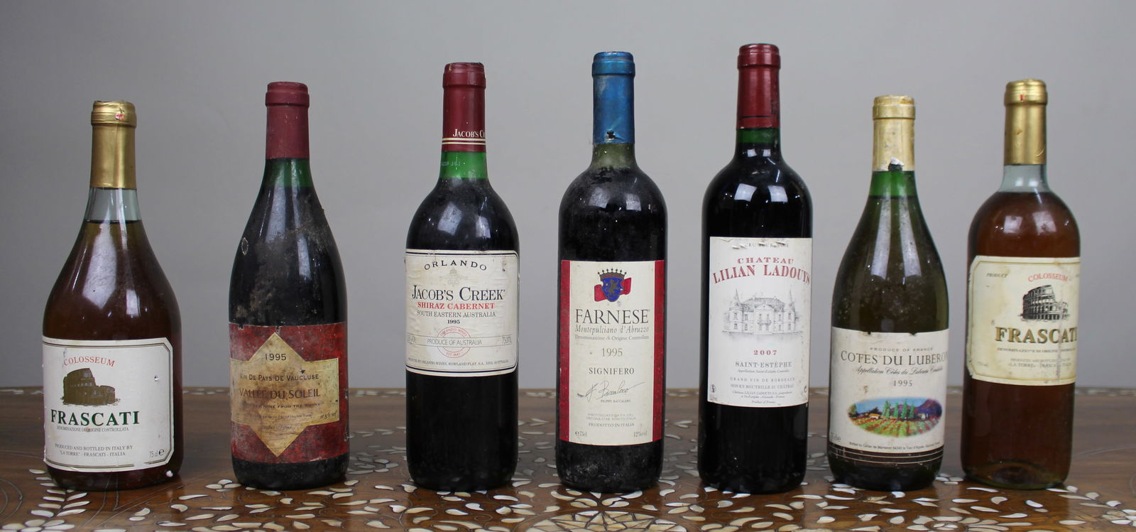 Collection of Old Vintage Wines (7 Bottles) (1 of 4)