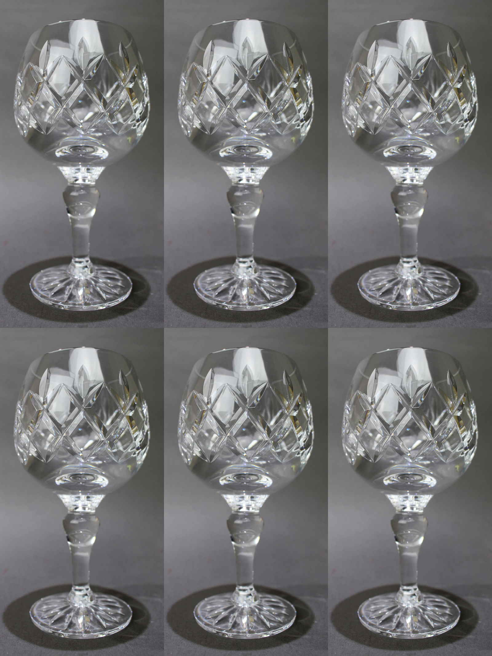Set of 6 Tudor Crystal \Beaufort\" Wine Glasses" (1 of 2)