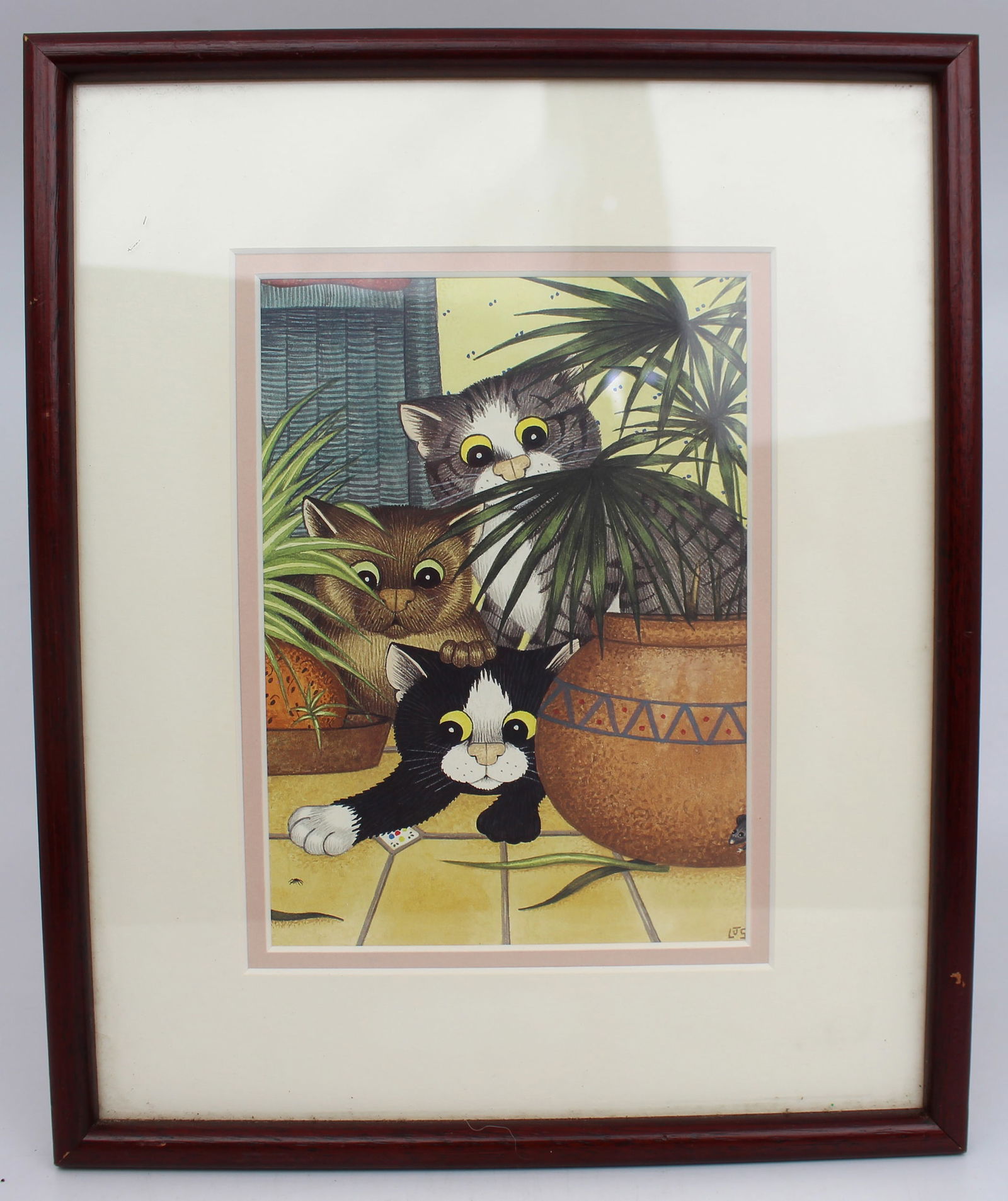 Linda Jane Smith Framed Cat Print (1 of 2)