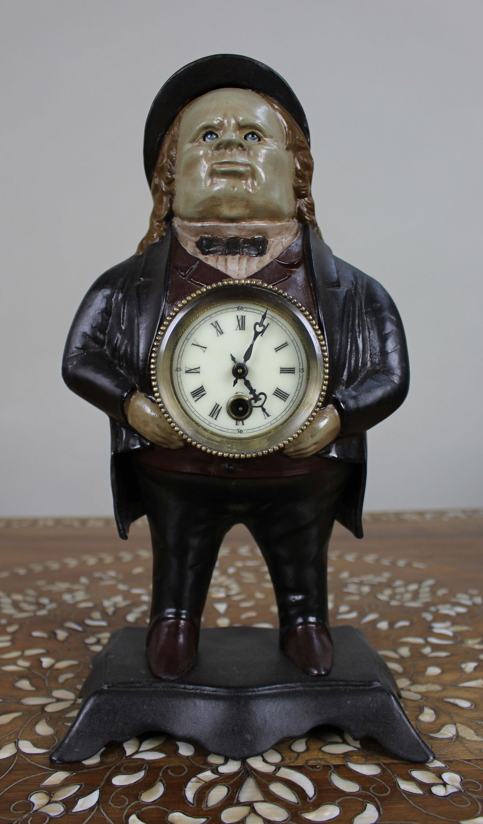 Antique Bradley & Hubbard 'John Bull' Blinking Eye Clock â€“ Pat. 1887 (1 of 15)