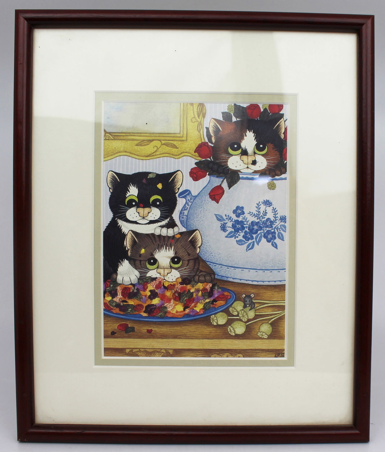 Linda Jane Smith Framed Cat Print (1 of 2)