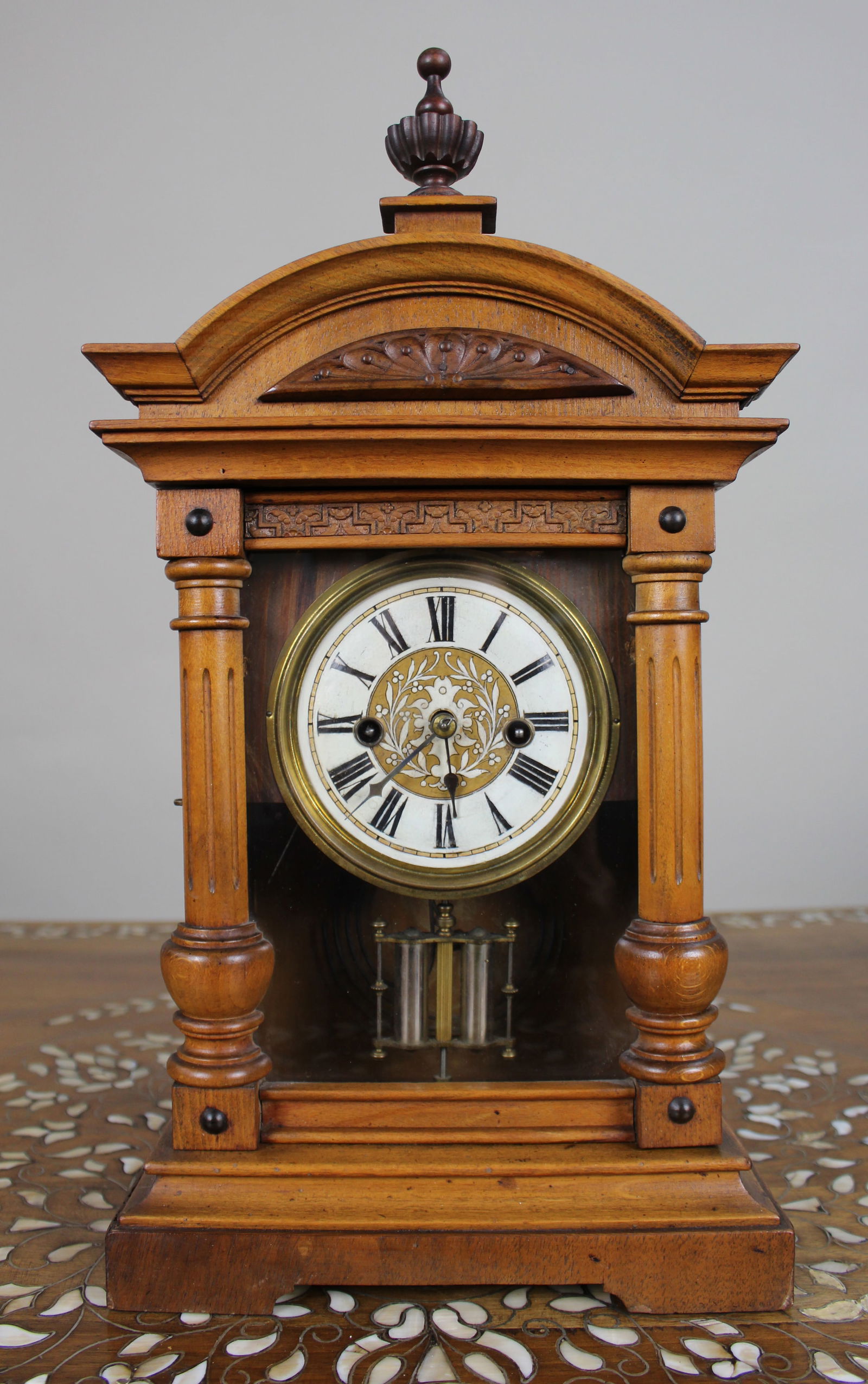 Antique German WÃ¼rttemberg Mantel Clock, c.1890 (1 of 13)