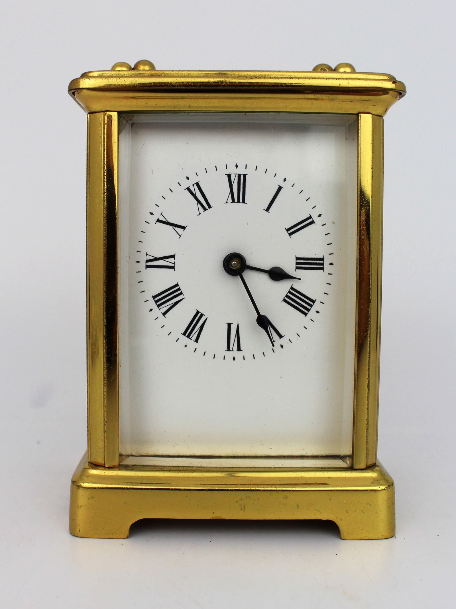 Edwardian Brass Carriage Clock Swiss Movement (1 of 7)