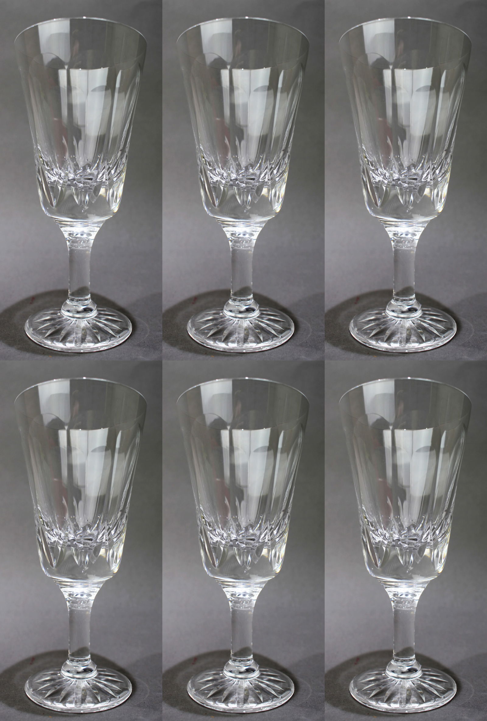Set of 6 Tudor Crystal \Frobisher\" Wine Glasses" (1 of 2)