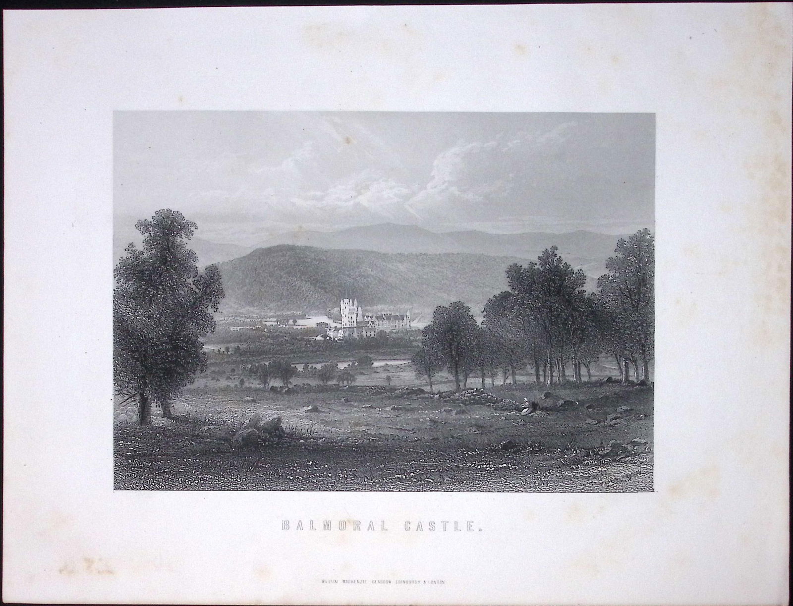 Balmoral Castle Scotland Victorian Antique 152 Years-Old Engraving-22: Title: Balmoral Castle Scotland Victorian Antique 152 Years-Old Engraving-22 Description: This Antique Print Was Removed from an Edition of. Tytler's