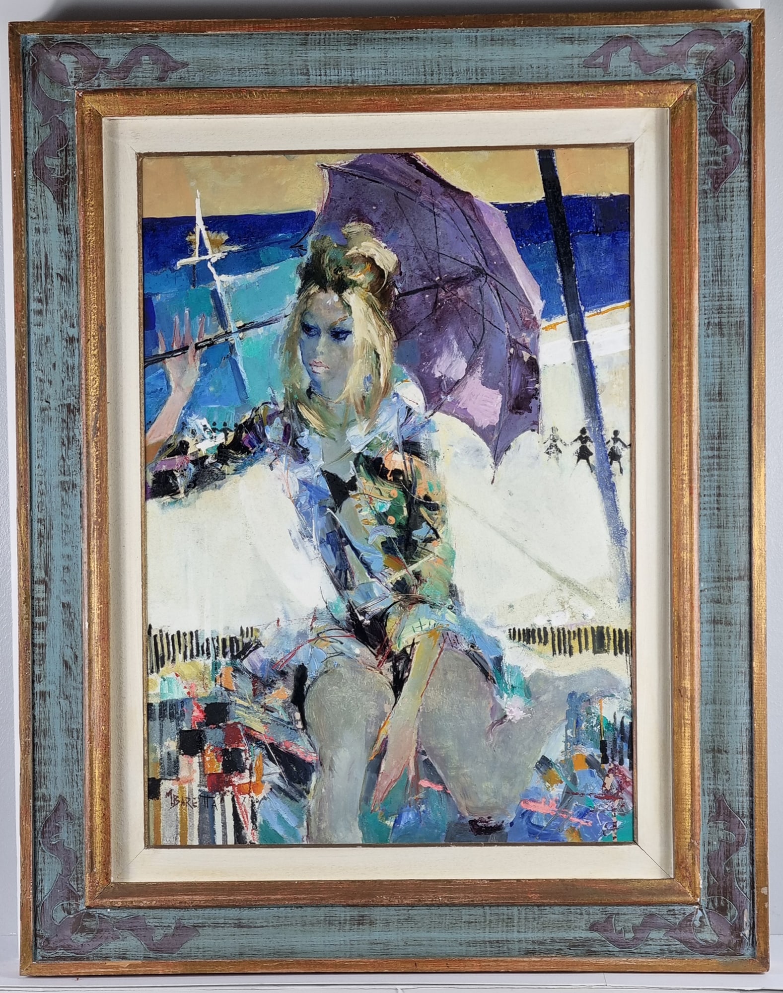 Michelle Baretta (1916-1987) Original Oil. 1970 (1 of 11)