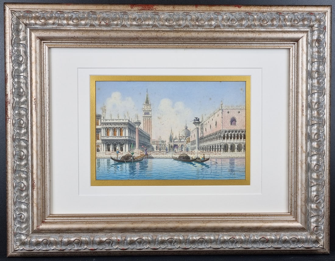 Umberto Ongania (Italian 1867-1942) Original Watercolour (1 of 8)