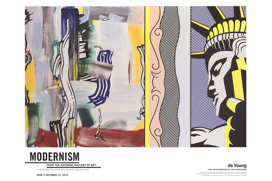 Roy Lichtenstein - Painting With Statue of Liberty 2014 (1 of 1)
