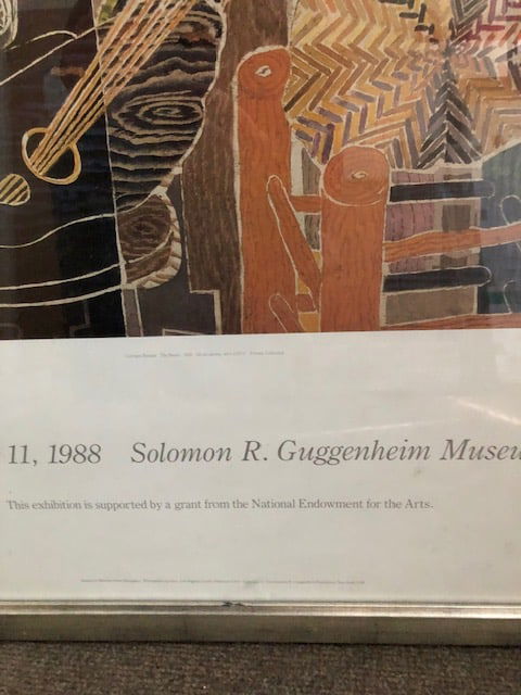 Georges Braque Exhibition Poster. Guggenheim New York 1988. - 2