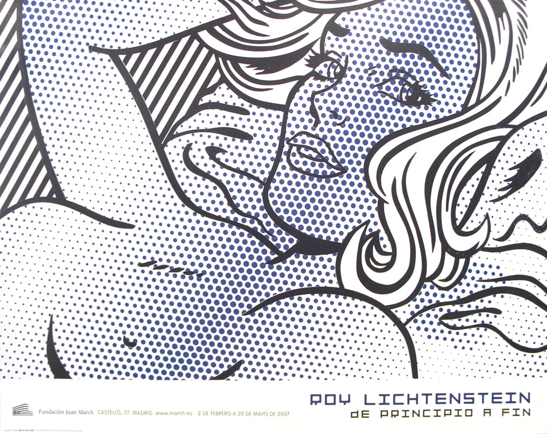 Roy Lichtenstein - Seductive Girl 2007 Exhibition Poster.: Title: Roy Lichtenstein - Seductive Girl 2007 Exhibition Poster. Description: This exhibition poster by Roy Lichtenstein was created for a show held at the Juan March