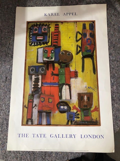 Karen Appel Tate Gallery Poster.: Title: Karen Appel Tate Gallery Poster. Description: Tate Poster after Karen Appel (Dutch 1921-2006). Good condition. 76 x 50 cms. Unframed. Condition: Used Delivery