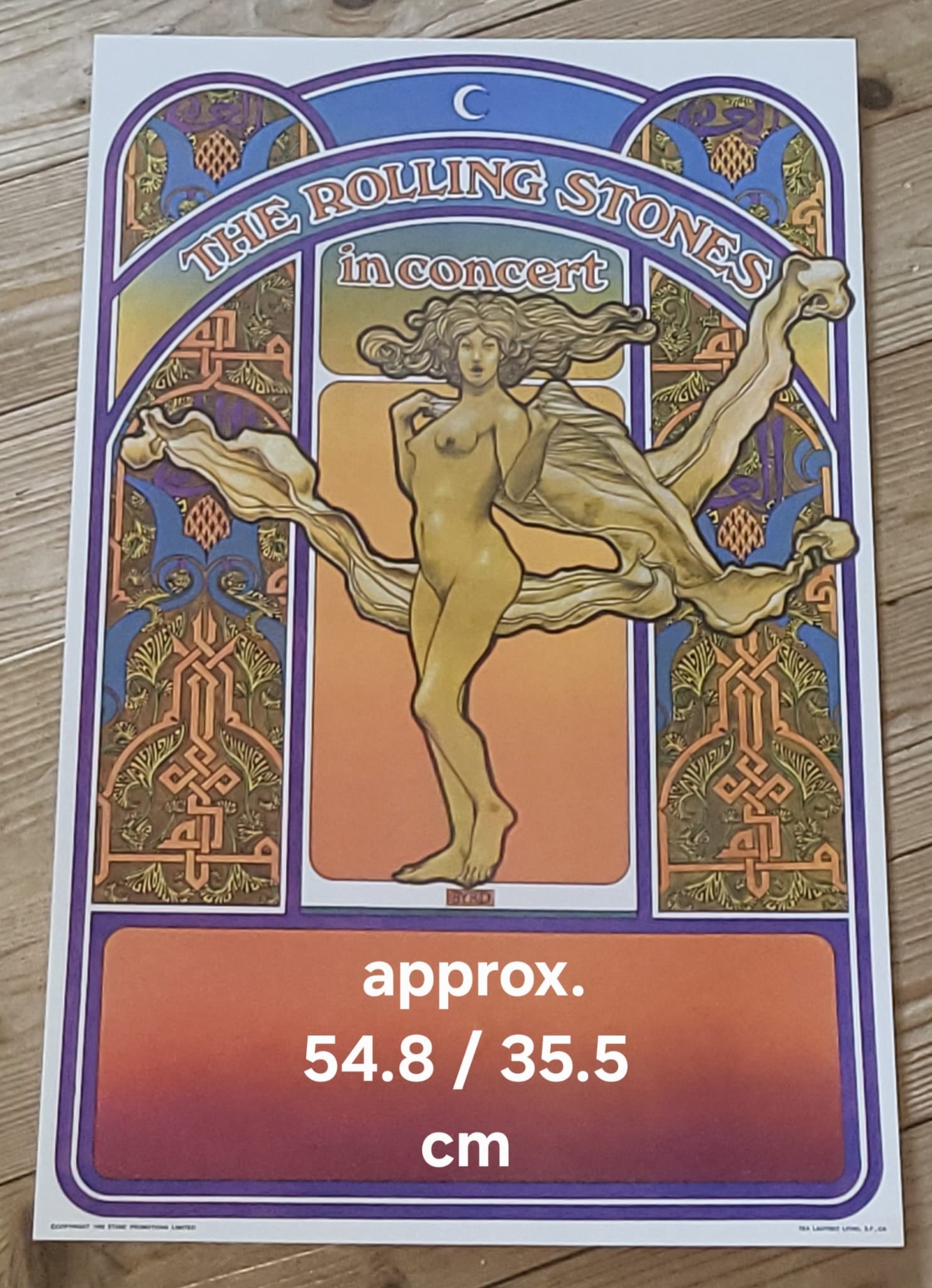 Bundle of Five (5) Rolling Stones in Concert poster. (1 of 1)