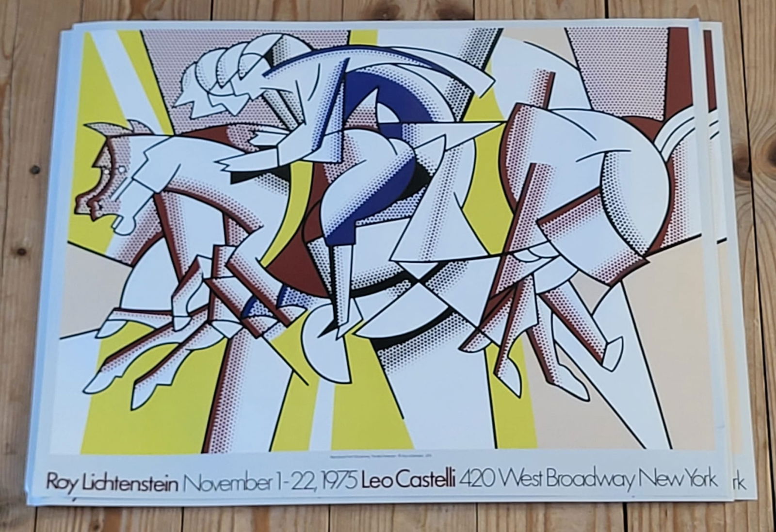 Bundle of five (5). After Roy Lichtenstein 'Red Horseman' (1 of 1)