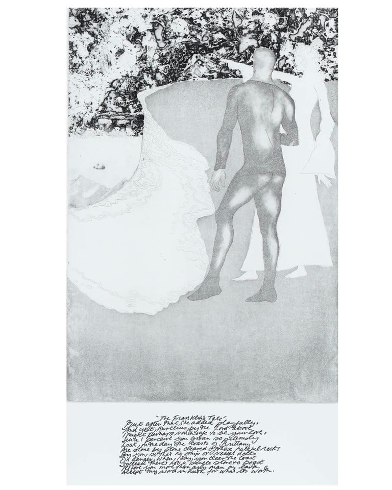 Elizabeth Frink - 'The Franklin's Tale' Etching From Chaucer's Canterbury Tales. 1972: Title: Elizabeth Frink - 'The Franklin's Tale' Etching From Chaucer's Canterbury Tales. 1972 Description: Dame Elizabeth Frink (1930-1993). 'The Franklin's Tale' from Chaucer's