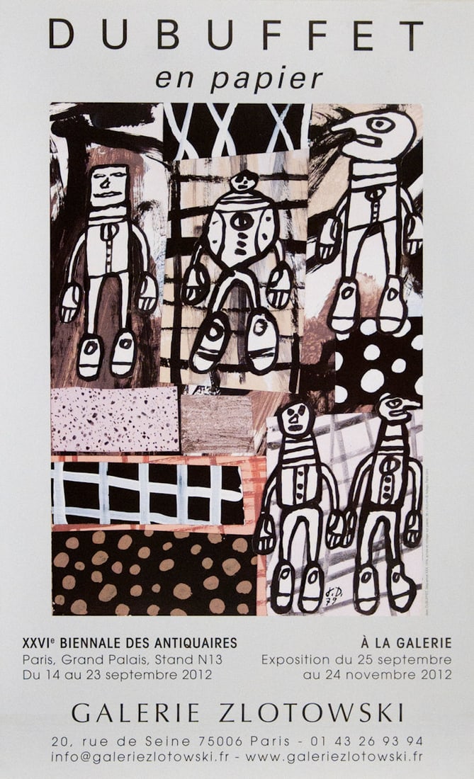 Jean Dubuffet - 'New Orleans Jazz Band' 1990 and Two Others By Jean Dubuffet. - 2