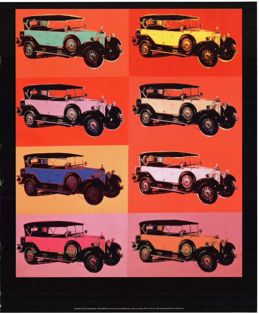 Nine (9) Andy Warhol Mercedes Benz Series. Certificates of Provenance. - 2