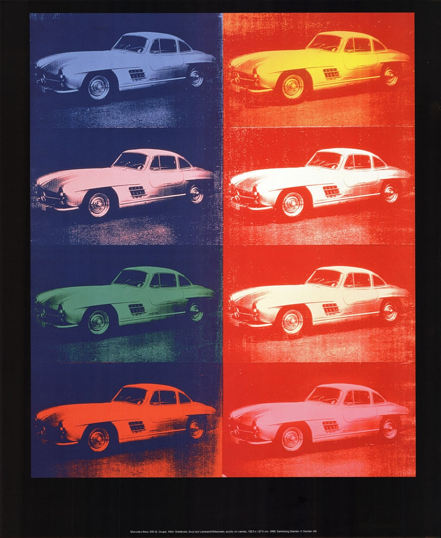 Nine (9) Andy Warhol Mercedes Benz Series. Certificates of Provenance. - 3