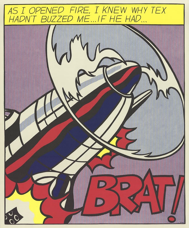 Roy Lichtenstein - 'As I Opened Fire' Triptych 1997 - 3