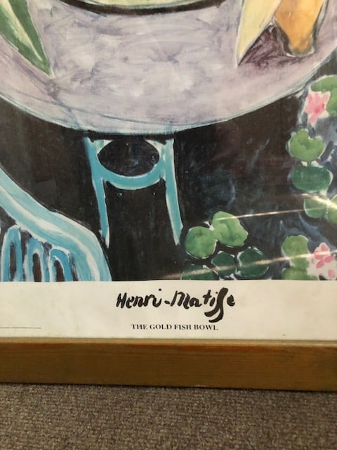 Henri Matisse 'Goldfish Bowl' Framed Offset Litho Print - 2