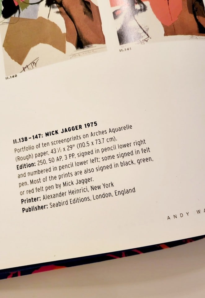 Andy Warhol 'Mick Jagger' Screenprint From Seabird Ediition FS.11-44 1975 - 9