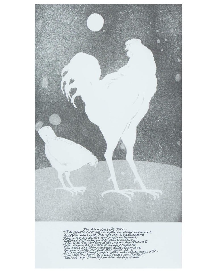 Elizabeth Frink - The Priest Nun's Tale. Etching From Chaucer's Canterbury Tales. 1972 (1 of 1)