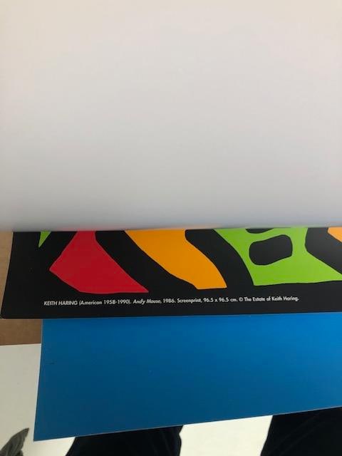 Very Large Keith Haring 'Andy Mouse' Serigraph 1989 - 7
